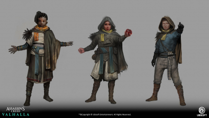 Concept art of Misc Characters from the video game Assassin's Creed Valhalla by Pierre Raveneau