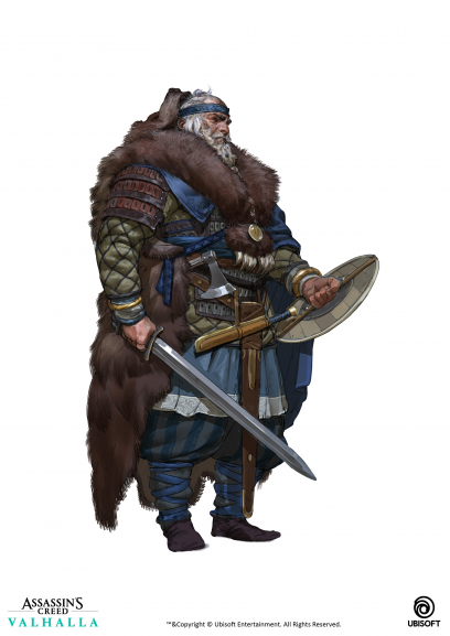 Concept art of The Old Berserker from the video game Assassin's Creed Valhalla by Even Amundsen