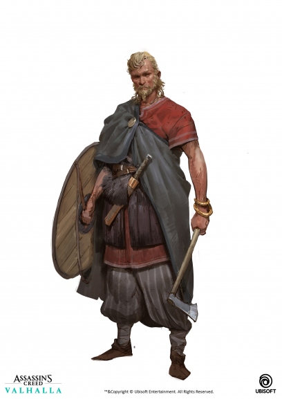 Concept art of Viking Freed Man from the video game Assassin's Creed Valhalla by Even Amundsen