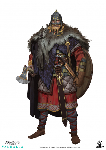 Concept art of Viking Jarl from the video game Assassin's Creed Valhalla by Even Amundsen
