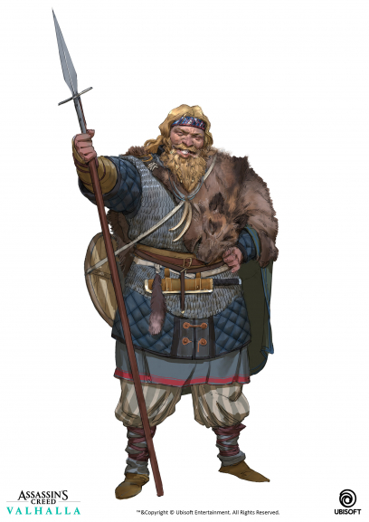 Concept art of Viking Jolly Warrior from the video game Assassin's Creed Valhalla by Even Amundsen