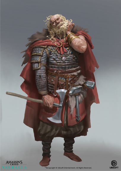 Concept art of Viking Slayer from the video game Assassin's Creed Valhalla by Even Amundsen