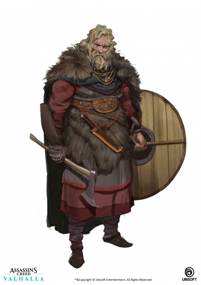 Concept art of Viking Veteran from the video game Assassin's Creed Valhalla by Even Amundsen