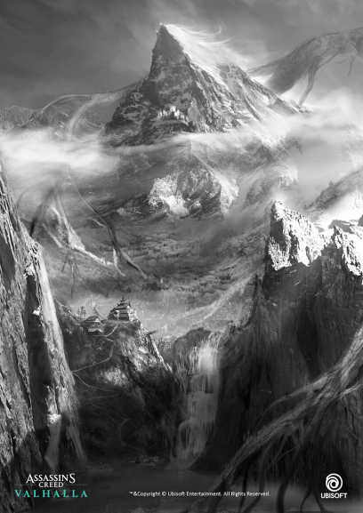Concept art of Jotunheim from the video game Assassin's Creed Valhalla by Daniel Atanasov