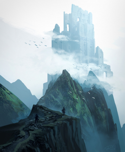 Concept art of Over The Top from the video game Assassin's Creed Valhalla by Raphael Lacoste