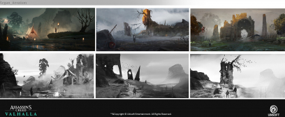 Concept art of Environment Concept from the video game  Assassins Creed Valhalla by Alexander Joseba