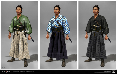 Concept art of Ronin Attire from the video game Ghost Of Tsushima by John Powell