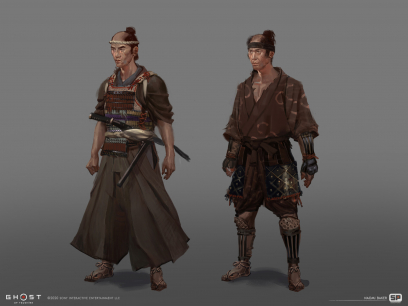 Concept art of Shimura Army from the video game Ghost Of Tsushima by Naomi Baker
