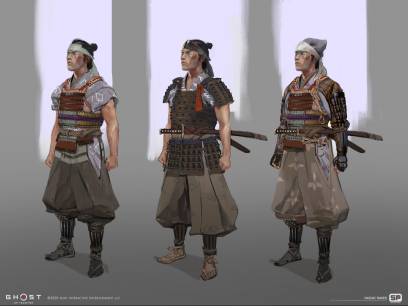 Concept art of Shimura Army from the video game Ghost Of Tsushima by Naomi Baker