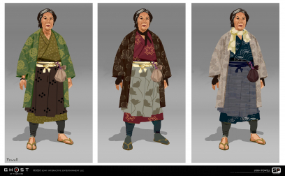 Concept art of Yuriko from the video game Ghost Of Tsushima by John Powell
