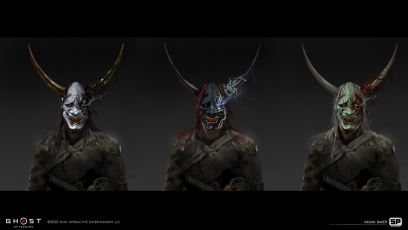 Concept art of Legends Gear from the video game Ghost Of Tsushima by Naomi Baker