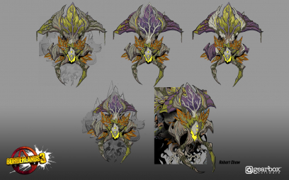 Concept art of Graveward Boss from the video game Borderlands 3 by Robert Chew