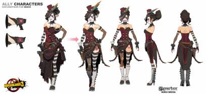 Concept art of Moxxi from the video game Borderlands 3 by Sergi Brosa