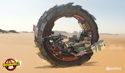 Concept art of Cyclone from the video game Borderlands 3 by Tyler Ryan