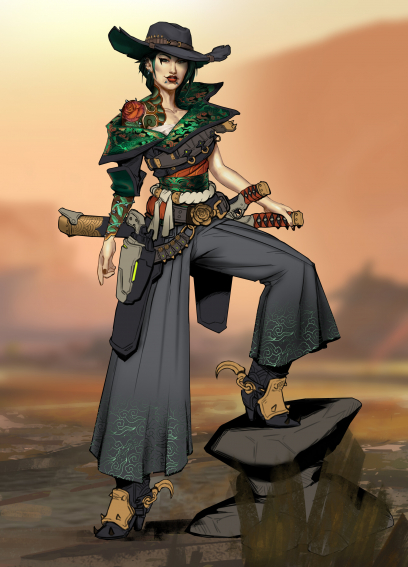 Concept art of Bounty Of Blood Character from the video game Borderlands 3 by Max Davenport
