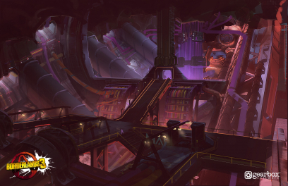 Concept art of Promethea Environment Concept from the video game Borderlands 3 by Adam Ybarra