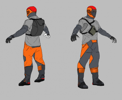Concept art of Civilian Concept from the video game Halo 5 Guardians by Daniel Chavez