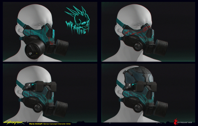Concept art of Wraiths from the video game Cyberpunk 2077 by Marta Dettlaff