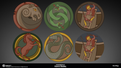 Concept art of Puzzle Asset from the video game Immortals Fenyx Rising by Kira Wigg