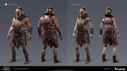 Concept art of First Man Armor Final Design from the video game Conan Exiles by Filipe Augusto