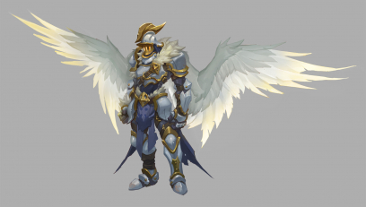 Concept art of Angel Archer from the video game Darksiders Genesis by Grace Liu and Baldi Konijn