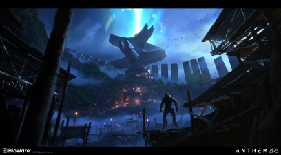 Concept art of Shaper Generator from the video game Anthem by Steve Klit