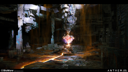Concept art of Shaper Ruin from the video game Anthem by Alex Figini