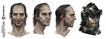 Concept art of Heads Exploration from the video game Dragon Age Inquisition Additions 03 by Ramil Sunga