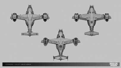 Concept art of Chimera from the video game Rogue Company by Bryce Homick