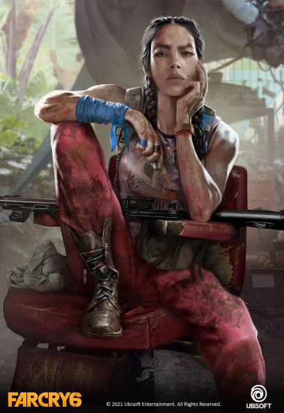 Concept art of Clara Garcia from the video game Far Cry 6 by Paul Leli