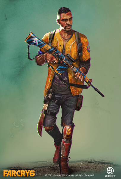 Concept art of Dani Rojas from the video game Far Cry 6 by Paul Leli