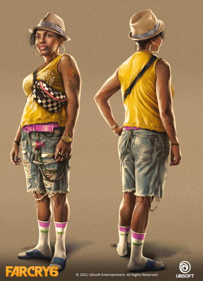 Concept art of Lola from the video game Far Cry 6 by Paul Leli