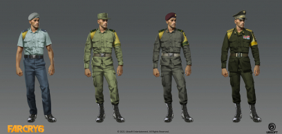 Concept art of Military Rank from the video game Far Cry 6 by Steve Hong