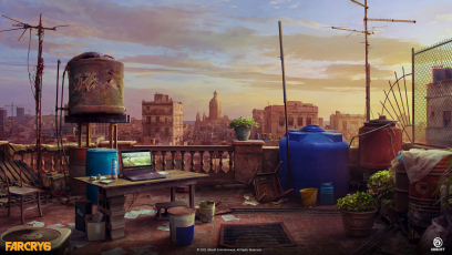 Concept art of Esperanza Rooftop from the video game Far Cry 6 by Vitalii Smyk