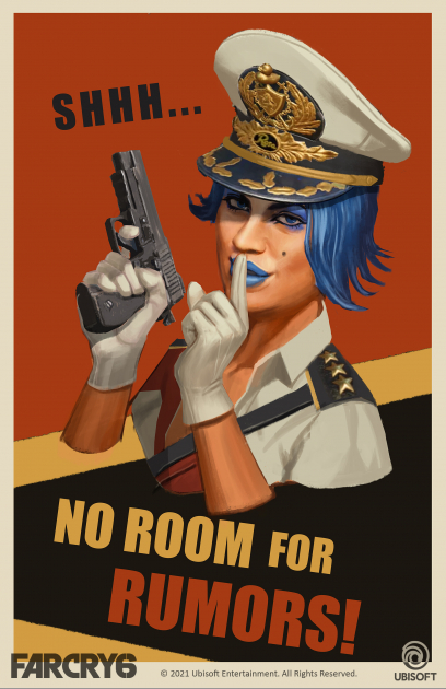 Concept art of Propaganda Poster from the video game Far Cry 6 by Ying Ding