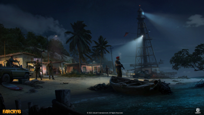 Concept art of Lighthouse Outpost from the video game Far Cry 6 by Vitalii Smyk