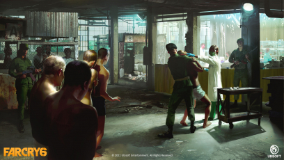 Concept art of Military Oppression from the video game Far Cry 6 by Steve Hong