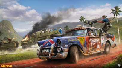 Concept art of Road Rage from the video game Far Cry 6 by Vitalii Smyk