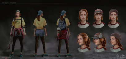 Concept art of Holly from the video game Back 4 Blood by Gue Yang