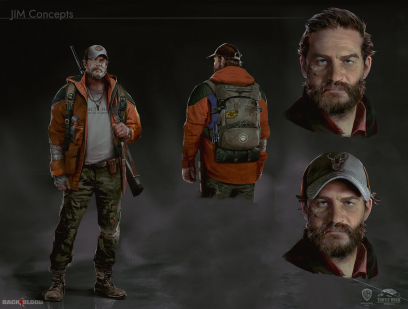 Concept art of Jim from the video game Back 4 Blood by Gue Yang