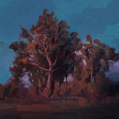 Concept art of Landscape Painting from the video game Back 4 Blood by Michael Shinde