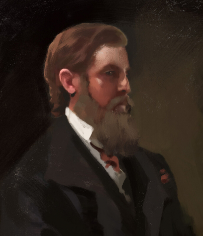 Concept art of Thomas Portrait from the video game Back 4 Blood by Michael Shinde