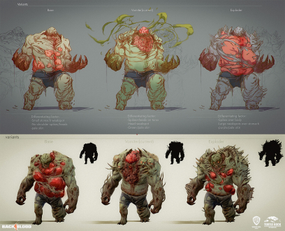 Concept art of Reekers from the video game Back 4 Blood by Gue Yang