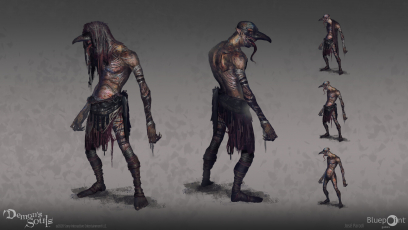 Concept art of Depravaded from the video game Demon Souls Remake by Jose Parodi