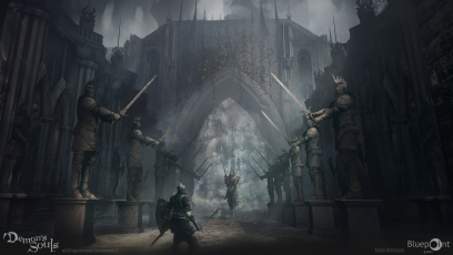 Concept art of Boletaria from the video game Demon Souls Remake by Adam Rehmann