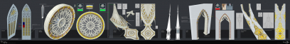 Concept art of Boletarian Palace Foyer New Assets from the video game Demon Souls Remake by Benjamin Parker