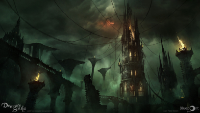 Concept art of Tower Of Latria from the video game Demon Souls Remake by Juan Pablo Roldan