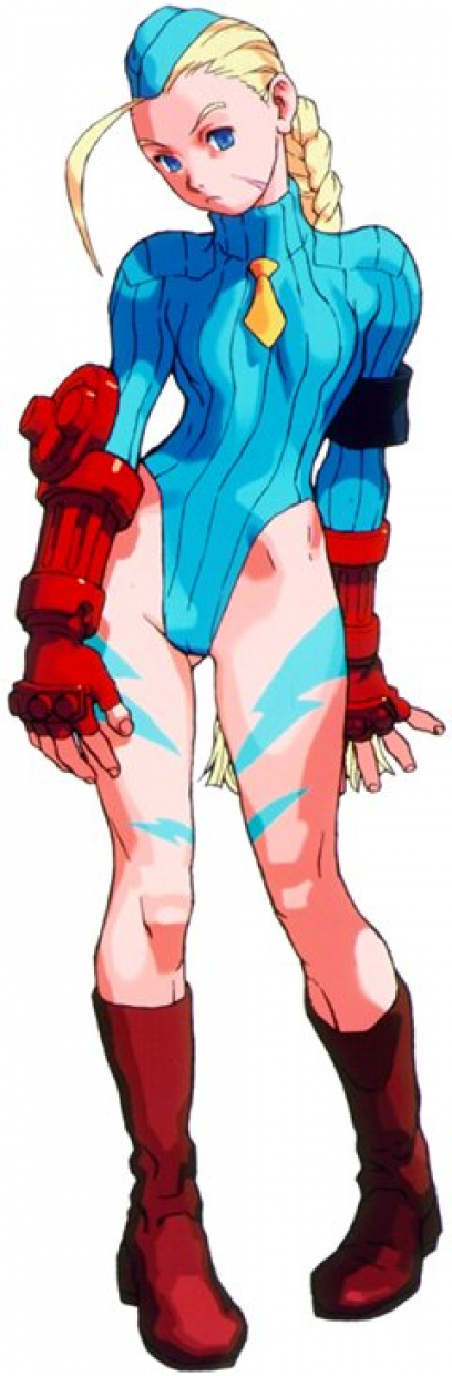 Concept art of Cammy for Street Fighter Zero 2'
