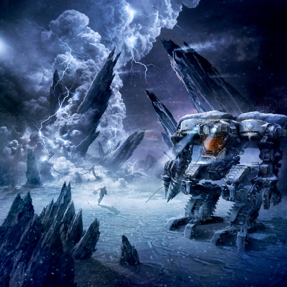 E3 Poster concept art from Lost Planet 3