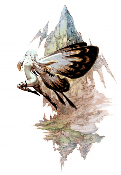 Fairy concept art from the video game Bravely Default